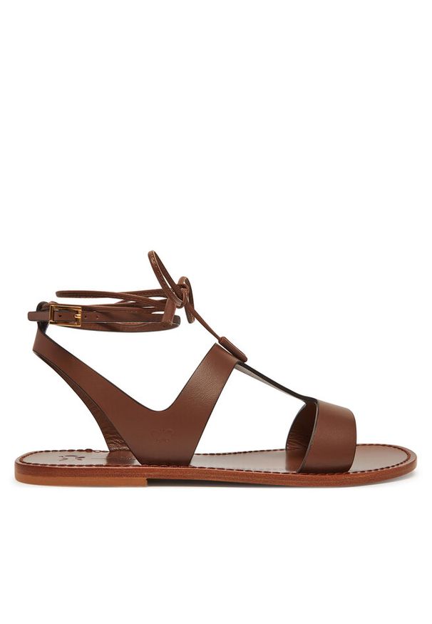 Sandały Weekend Max Mara. Kolor: brązowy