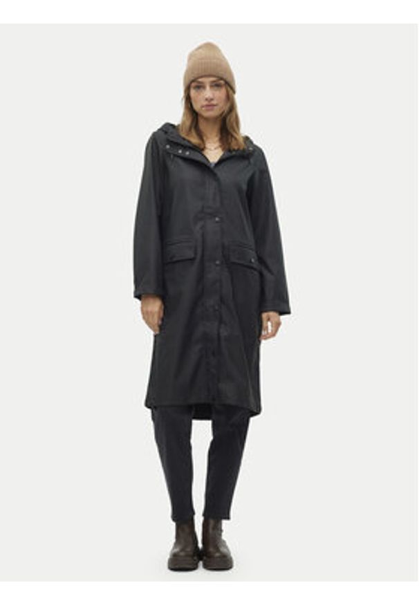 Vero Moda Kurtka przeciwdeszczowa Malou 10320607 Czarny Regular Fit. Kolor: czarny. Materiał: syntetyk
