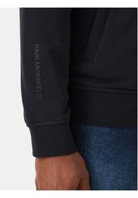 Karl Lagerfeld - KARL LAGERFELD Bluza 705712 562900 Granatowy Regular Fit. Typ kołnierza: dekolt w karo. Kolor: niebieski. Materiał: bawełna #4
