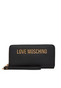 Love Moschino - LOVE MOSCHINO Duży Portfel Damski JC5620PP1LKD0000 Czarny. Kolor: czarny. Materiał: skóra #1