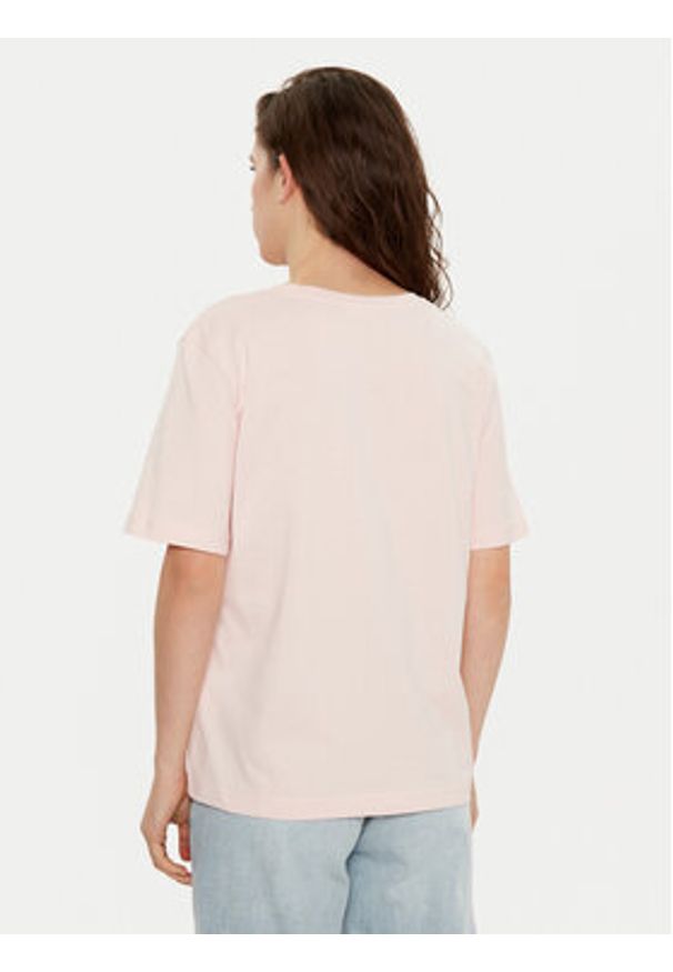 Lacoste T-Shirt TF7300 Różowy Regular Fit. Kolor: różowy. Materiał: bawełna