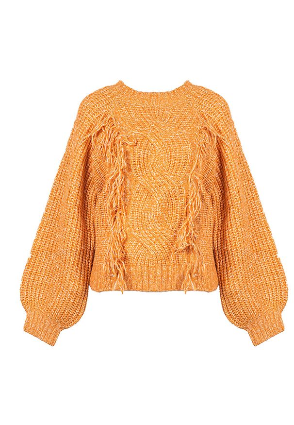 Silvian Heach Sweter | PGA22007MA | Kobieta | Pomarańczowy. Kolor: pomarańczowy. Materiał: wełna, poliester, elastan, akryl. Wzór: ze splotem