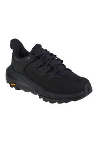 HOKA - Buty Hoka Kaha 2 Low Gtx 1123190-BBLC czarne. Kolor: czarny. Materiał: skóra. Szerokość cholewki: normalna. Sport: turystyka piesza #1