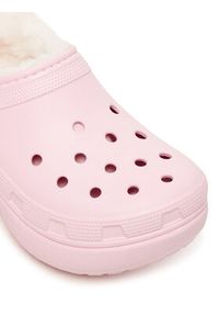 Crocs Klapki Classic Platform Fuzz Lined Clog 212854 Różowy. Kolor: różowy. Obcas: na platformie #6
