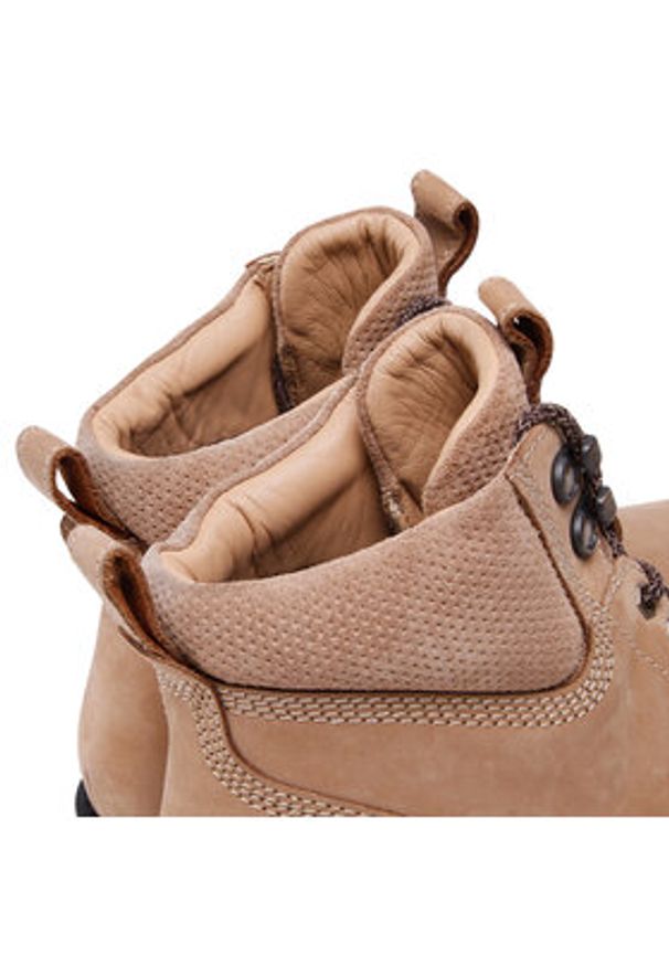 Badura Trapery MI08-BOWER-01 Beżowy. Kolor: beżowy. Materiał: nubuk, skóra