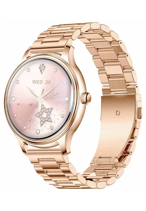 Smartwatch Colmi L28 Złoty (L28 gold steel). Rodzaj zegarka: smartwatch. Kolor: złoty