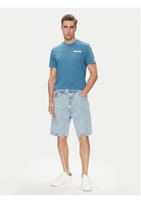Calvin Klein Jeans Szorty jeansowe 90's LV04RB930G Niebieski Regular Fit. Kolor: niebieski. Materiał: bawełna #4