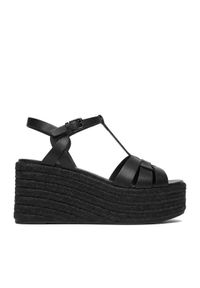 Badura Espadryle EO-AMARI-LT0228-26-805 Czarny. Kolor: czarny. Materiał: skóra #1