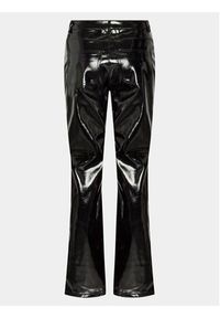 Gina Tricot Spodnie z imitacji skóry 21348 Czarny Regular Fit. Kolor: czarny. Materiał: syntetyk #4