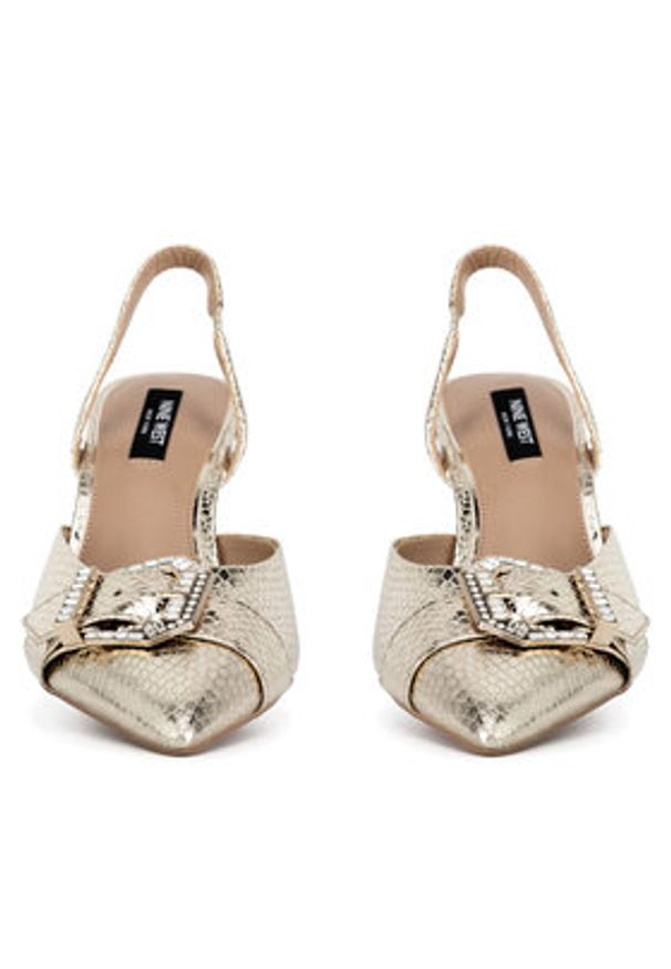 Nine West Szpilki SJ1489-6 Złoty. Kolor: złoty. Materiał: materiał. Obcas: na szpilce