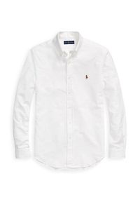 Polo Ralph Lauren Koszula Core Replen 710549084 Biały Slim Fit. Typ kołnierza: polo. Kolor: biały. Materiał: bawełna #4