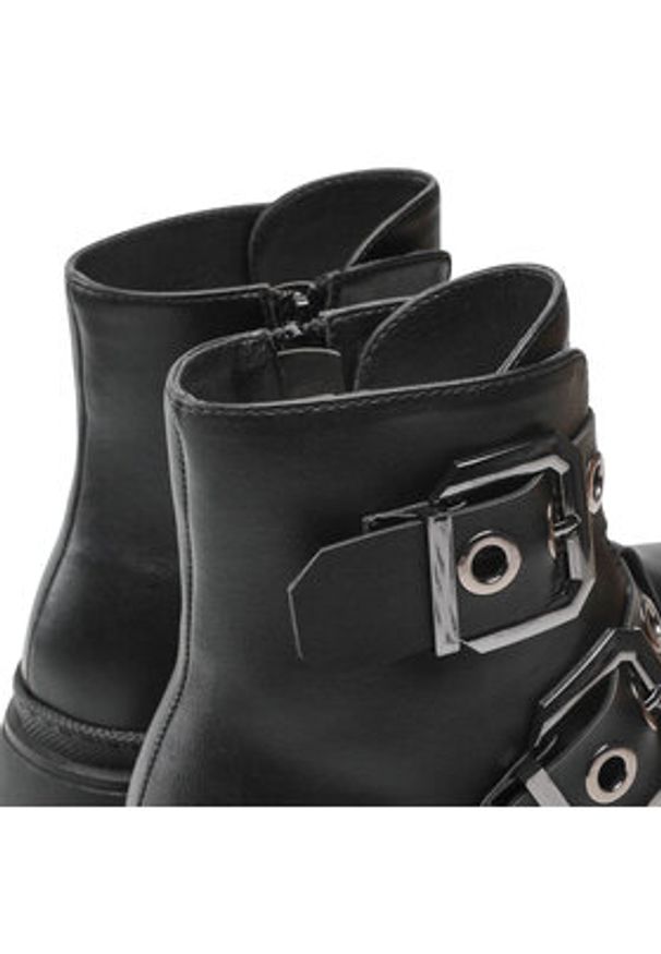 DeeZee Botki WS5680-14 Czarny. Kolor: czarny. Materiał: skóra
