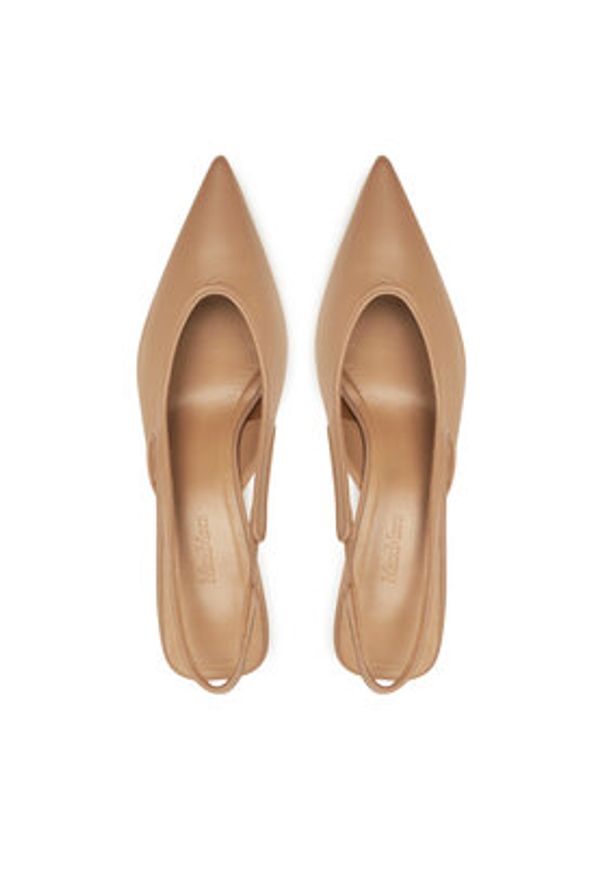 Max Mara Czółenka 2514521052600 Brązowy. Kolor: brązowy. Materiał: skóra