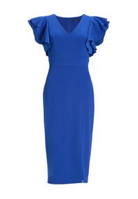 Swing Sukienka koktajlowa 5AI18400 Niebieski Slim Fit. Kolor: niebieski. Materiał: syntetyk. Styl: wizytowy #7