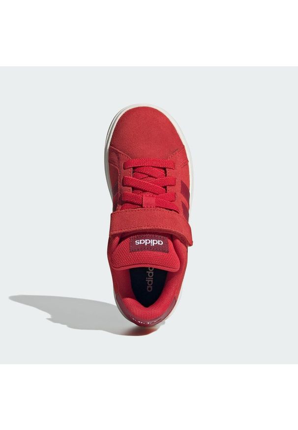 Adidas - Buty Grand Court 00s Kids. Kolor: biały, czerwony, wielokolorowy, brązowy