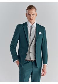 Pako Lorente - PAKO LORENTE – Zielona marynarka garniturowa P22SF-3G-017-Z-S. Okazja: na wesele, na ślub cywilny. Kolor: zielony. Materiał: wełna #7