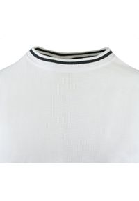 Męski T-Shirt z Dzianiny Bawełnianej - Brave Soul - Biały. Okazja: na co dzień. Kolor: biały. Materiał: bawełna. Sezon: wiosna, lato. Styl: casual #2