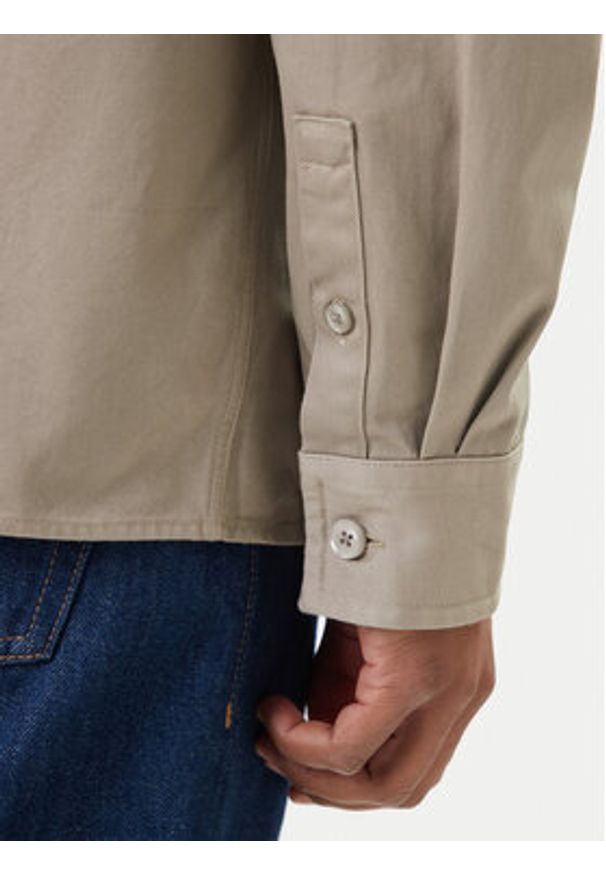Calvin Klein Jeans Koszula Utility LV04RF408G Beżowy Relaxed Fit. Kolor: beżowy. Materiał: syntetyk