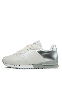 Pepe Jeans Sneakersy London W Part PLS31465 Écru. Materiał: skóra