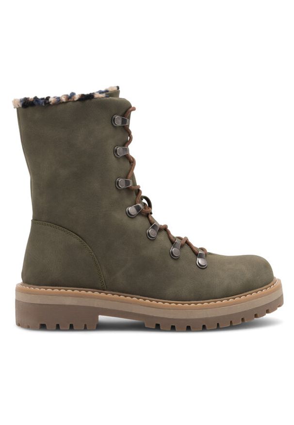 Jenny Fairy Botki EVIE WS2911-06 Khaki. Kolor: brązowy. Materiał: syntetyk