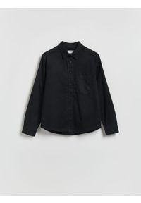 Reserved - Jeansowa koszula regular fit - czarny. Kolor: czarny. Materiał: jeans #1