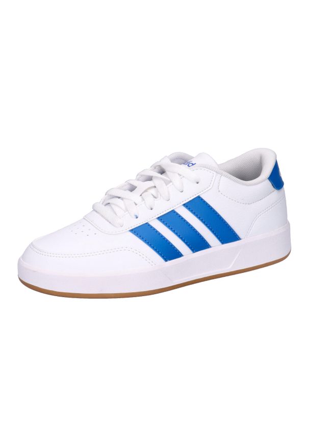 Adidas - Buty ADIDAS BREAKNET 3.0 J Biały. Okazja: na co dzień. Kolor: biały. Materiał: tkanina, syntetyk