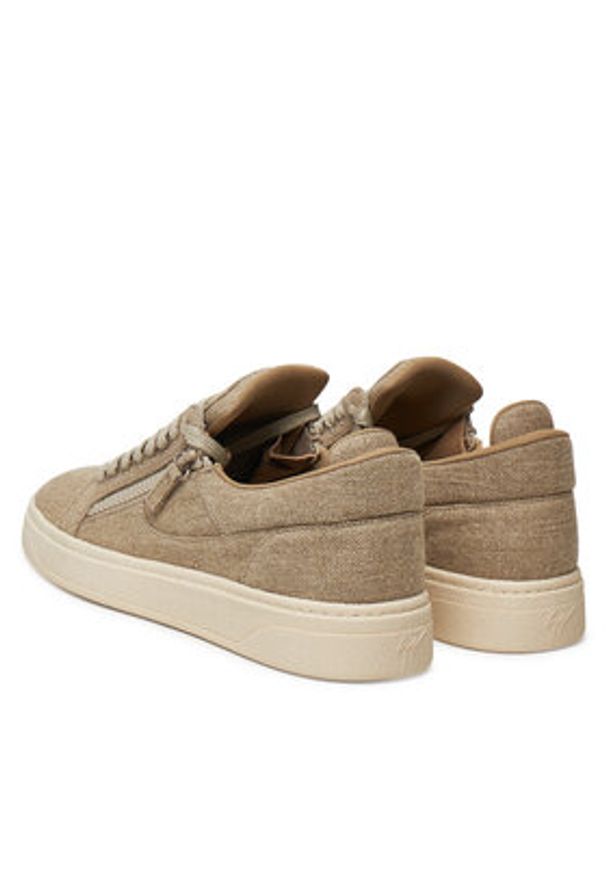 Giuseppe Zanotti Sneakersy RM50002/001 Beżowy. Kolor: beżowy. Materiał: materiał