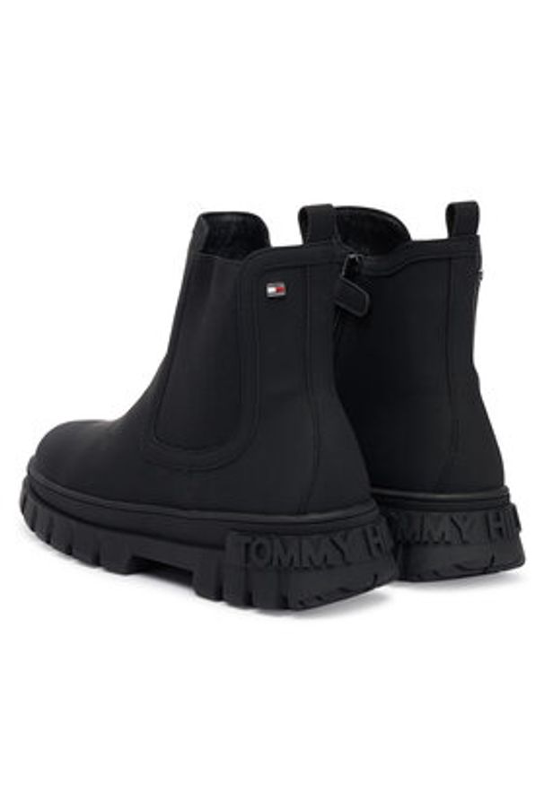 TOMMY HILFIGER - Tommy Hilfiger Botki T3X5-34130-1355999 D Czarny. Kolor: czarny