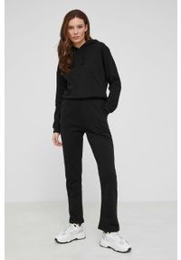 Answear Lab spodnie damskie kolor czarny. Stan: podwyższony. Kolor: czarny. Materiał: dzianina. Wzór: gładki #4