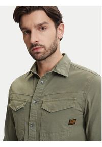 G-Star RAW - G-Star Raw Koszula Dakota D23616-D920 Zielony Slim Fit. Kolor: zielony. Materiał: bawełna #4