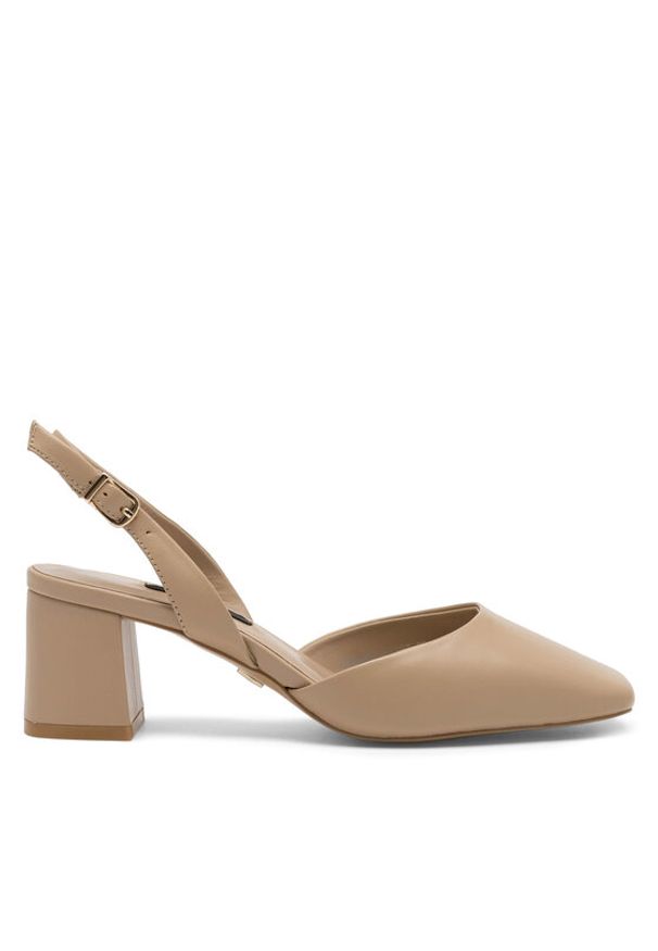 Gino Rossi - GINO ROSSI Czółenka TEODORA-VII97-39 Beżowy. Kolor: beżowy. Materiał: skóra