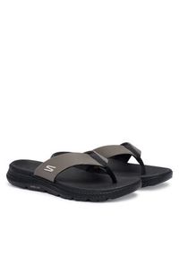 skechers - Skechers Japonki 229267/TPBK Czarny. Kolor: czarny. Materiał: materiał #5