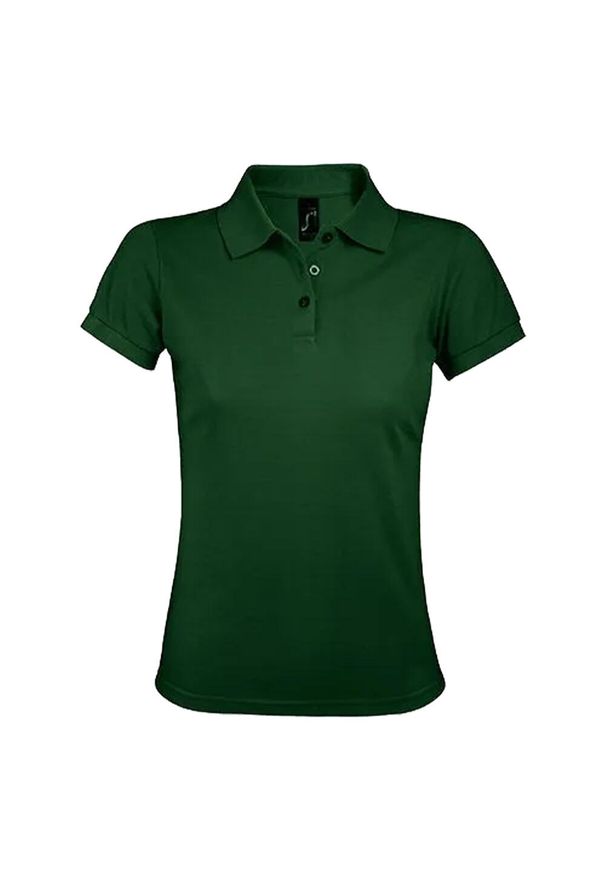 SOL'S - Damska Koszulka Polo Prime. Typ kołnierza: polo. Kolor: zielony