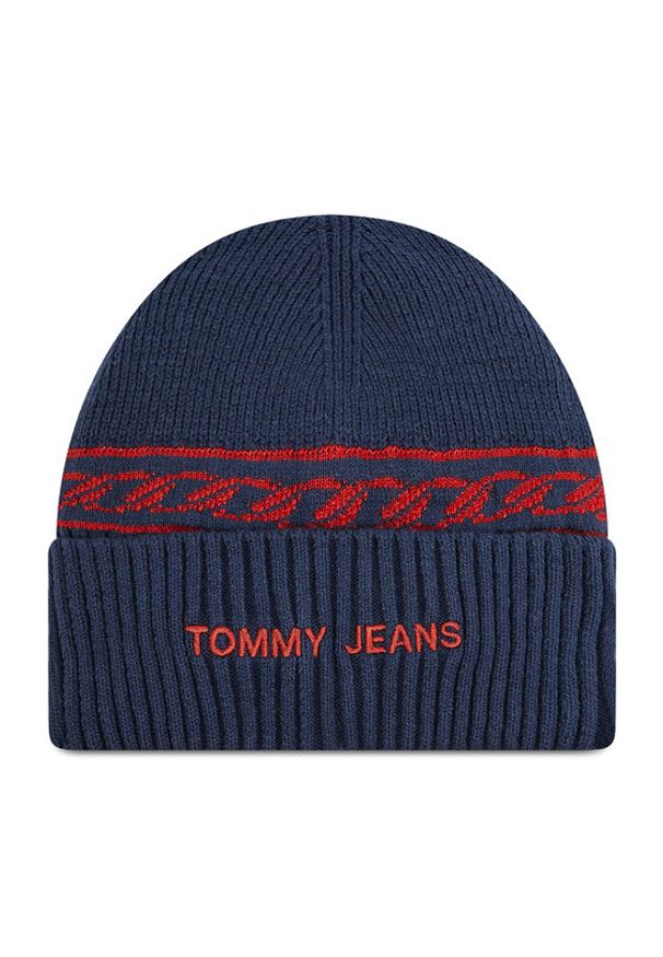 Tommy Jeans Czapka Tjw Femme Beanie AW0AW10710 Granatowy. Kolor: niebieski. Materiał: materiał