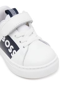 BOSS Sneakersy J52165 M Biały. Kolor: biały. Materiał: skóra #7