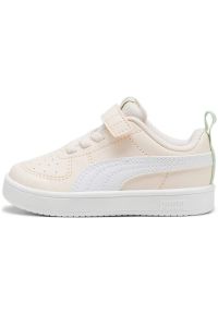 Buty do chodzenia niemowlęce Puma 38431427. Kolor: wielokolorowy, różowy, beżowy. Materiał: skóra ekologiczna, materiał, syntetyk. Sport: turystyka piesza