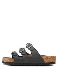 Birkenstock Klapki Florida 1011445 Czarny. Kolor: czarny. Materiał: skóra #3