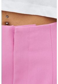 only - Only spódnica kolor fioletowy mini prosta. Okazja: na co dzień. Stan: podwyższony. Kolor: fioletowy. Materiał: tkanina. Wzór: gładki. Styl: casual #2