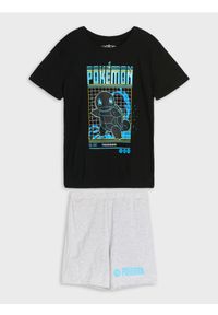 Sinsay - Piżama dwuczęściowa Pokémon - czarny. Kolor: czarny