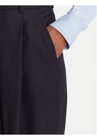 Weekend Max Mara Spodnie materiałowe Globale 2525136162 Granatowy Regular Fit. Kolor: niebieski. Materiał: wełna #4