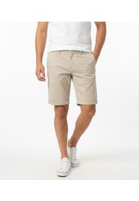 Brave Soul - Spodenki Bawełniane, Beżowe Casualowe, Szorty Odwijane, Przed Kolano, Męskie -BRAVE SOUL. Okazja: na co dzień. Kolor: brązowy, beżowy, wielokolorowy. Materiał: bawełna. Długość: krótkie. Sezon: lato. Styl: casual #4