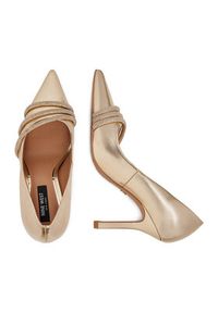 Nine West Szpilki CEO-MARIAM-01 Złoty. Kolor: złoty. Materiał: syntetyk, materiał. Obcas: na szpilce #5