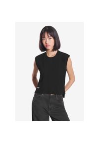 Top sportowy damski Prosto Bamboo. Kolor: czarny. Styl: sportowy #1