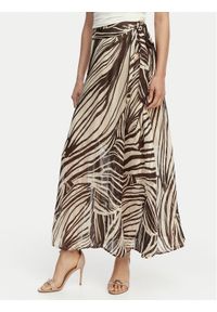 Guess Spódnica mini 174857 Brązowy Classic Fit. Kolor: brązowy. Materiał: syntetyk #1