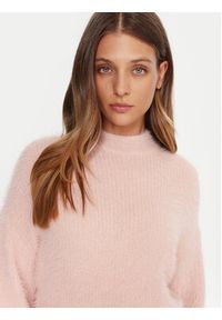 Guess Sweter W4BR25 Z3BH0 Różowy Regular Fit. Kolor: różowy. Materiał: syntetyk #3