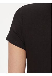 Tommy Jeans T-Shirt Essential DW0DW17383 Czarny Slim Fit. Kolor: czarny. Materiał: bawełna #5