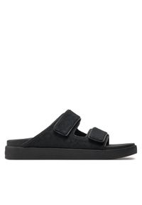 Calvin Klein Klapki Flat Adj Slide Mono Jacq HW0HW01955 Czarny. Kolor: czarny. Materiał: materiał