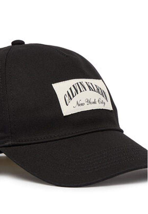 Calvin Klein Czapka z daszkiem LV04D5103G Czarny. Kolor: czarny. Materiał: bawełna