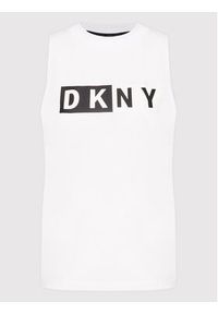 DKNY Sport Top DP8T5892 Biały Regular Fit. Kolor: biały. Materiał: bawełna. Styl: sportowy #3