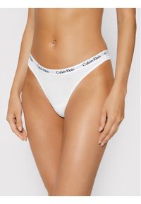Calvin Klein Underwear Stringi 0000D1617E Biały. Kolor: biały. Materiał: bawełna